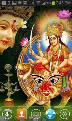 Play Durga Sherawali Live Wallpaper
