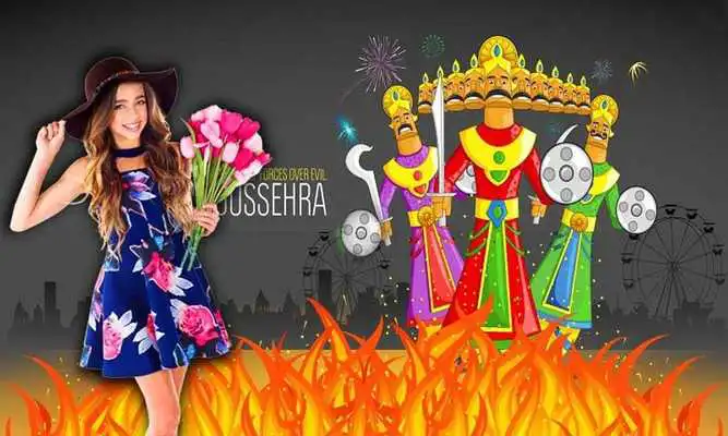 Play Dussehra Photo Frame