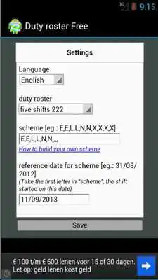 Play Dutyroster Shiftcalendar Free as an online game Dutyroster Shiftcalendar Free with UptoPlay