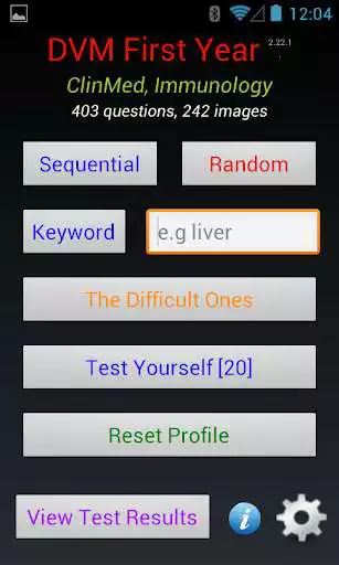 Play DVM 1st Yr - All Quizzes as an online game DVM 1st Yr - All Quizzes with UptoPlay