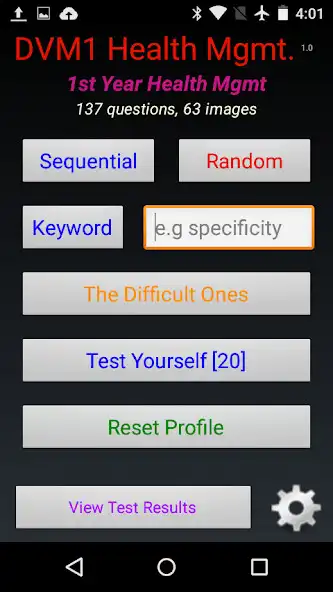 Play DVM 1st Yr Quiz - Health Mgmt. as an online game DVM 1st Yr Quiz - Health Mgmt. with UptoPlay