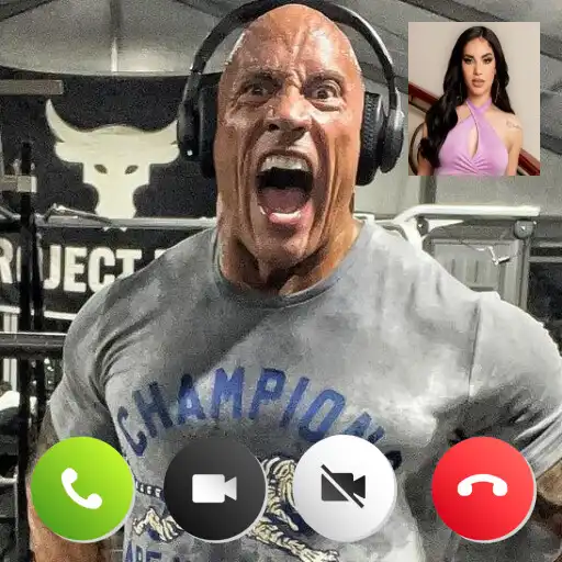 Play Dwayne Johnson Video Call Chat APK