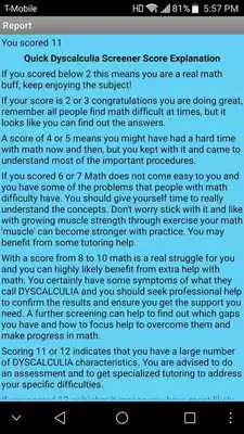 Play Dyscalculia Screener Checklist