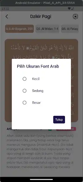 Play Dzkr -  Dzikir Pagi dan Petang as an online game Dzkr -  Dzikir Pagi dan Petang with UptoPlay