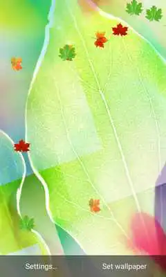 Play E7 MagicTouch Leaves Wallpaper