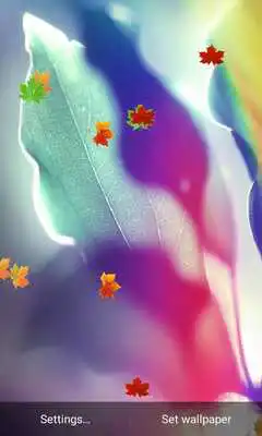 Play E7 MagicTouch Leaves Wallpaper