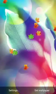 Play E7 MagicTouch Leaves Wallpaper