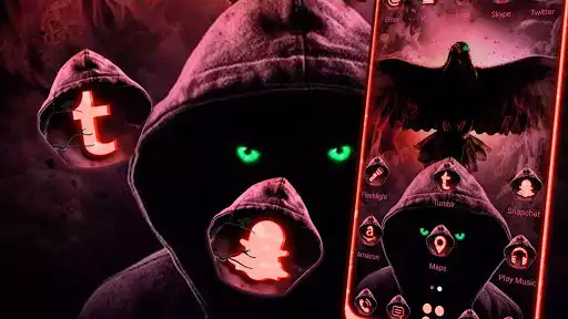 Play Eagle Hoodie Launcher Theme as an online game Eagle Hoodie Launcher Theme with UptoPlay