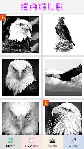 Play Eagle Pixel Number  and enjoy Eagle Pixel Number with UptoPlay