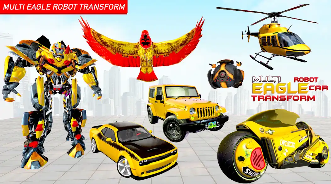 Play Eagle Robot Car Battle  and enjoy Eagle Robot Car Battle with UptoPlay