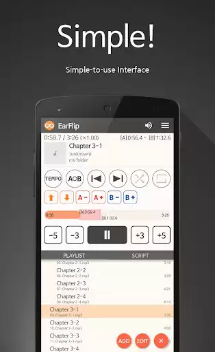 Play EarFlip(AB Repeat,Audio Speed)