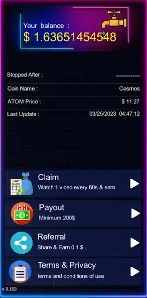 Play Earn Cosmos (ATOM) : Faucet  and enjoy Earn Cosmos (ATOM) : Faucet with UptoPlay