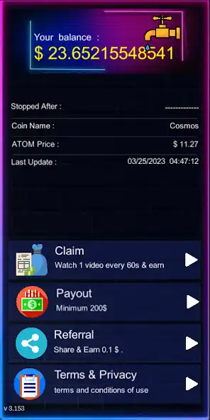 Play Earn Cosmos (ATOM) : Faucet as an online game Earn Cosmos (ATOM) : Faucet with UptoPlay