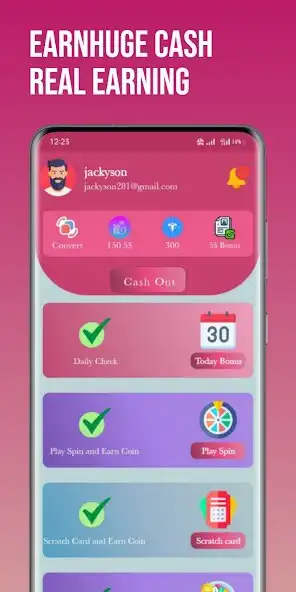 Play EarnHuge Cash - Easily Earning  and enjoy EarnHuge Cash - Easily Earning with UptoPlay