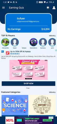 Play Earning Quiz  and enjoy Earning Quiz with UptoPlay