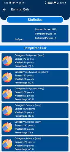 Play Earning Quiz as an online game Earning Quiz with UptoPlay