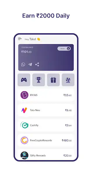 Play Earn money app  and enjoy Earn money app with UptoPlay