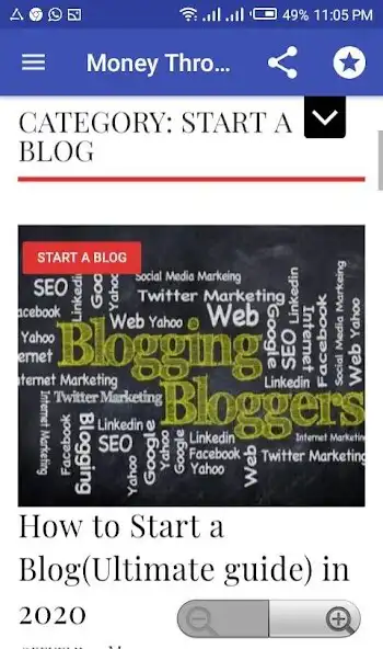 Play Earn Money Through Blogging -  as an online game Earn Money Through Blogging -  with UptoPlay