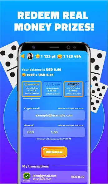 Play Earn money with Givvy Domino as an online game Earn money with Givvy Domino with UptoPlay