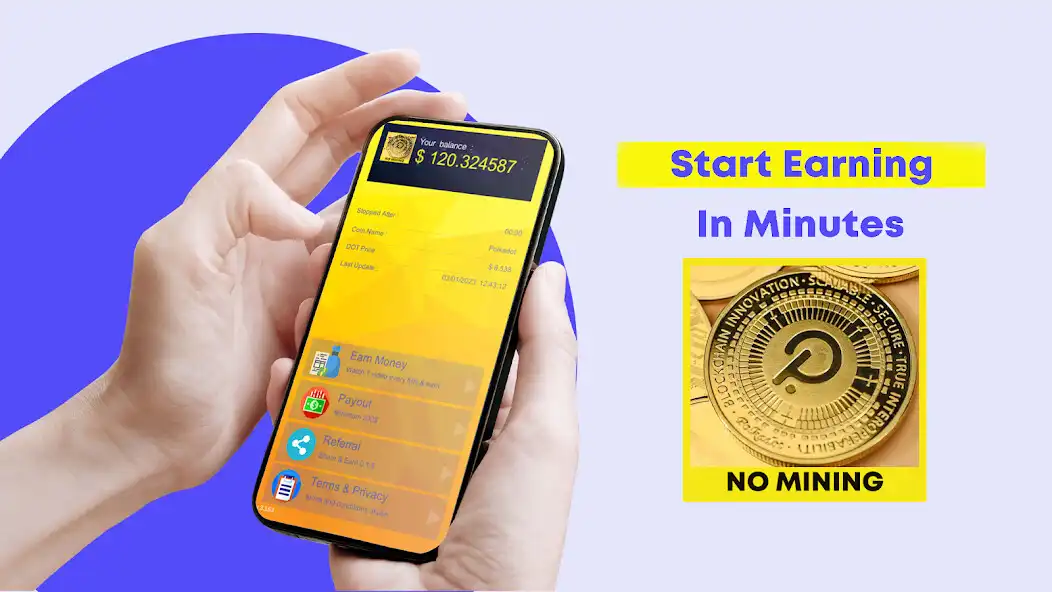 Play Earn Polkadot - No mining as an online game Earn Polkadot - No mining with UptoPlay