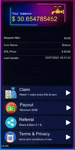 Play Earn Solana (SOL) : Faucet as an online game Earn Solana (SOL) : Faucet with UptoPlay