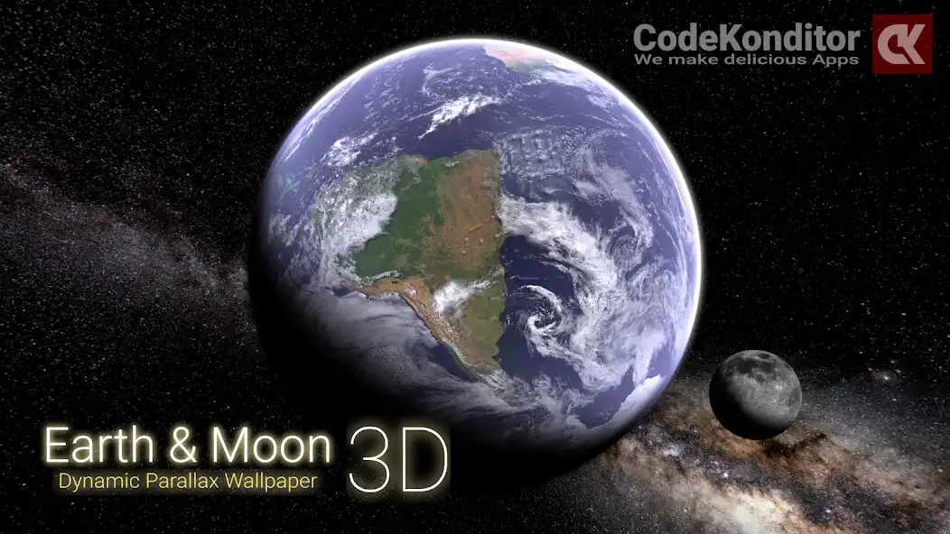 Play Earth  Moon 3D Live Wallpaper as an online game Earth  Moon 3D Live Wallpaper with UptoPlay