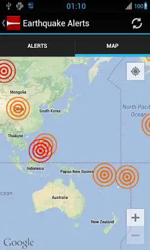 Play Earthquake Alerts Tracker as an online game Earthquake Alerts Tracker with UptoPlay