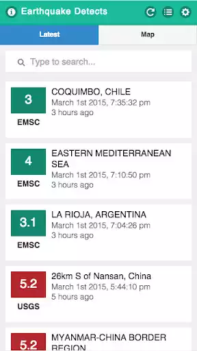 Play Earthquake Detects