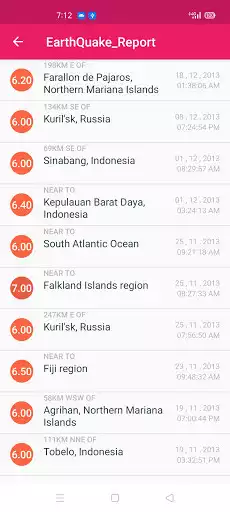 Play Earthquake Report