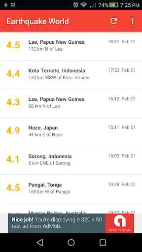 Play APK Earthquake World  and enjoy Earthquake World with UptoPlay com.dpaez.earthquake