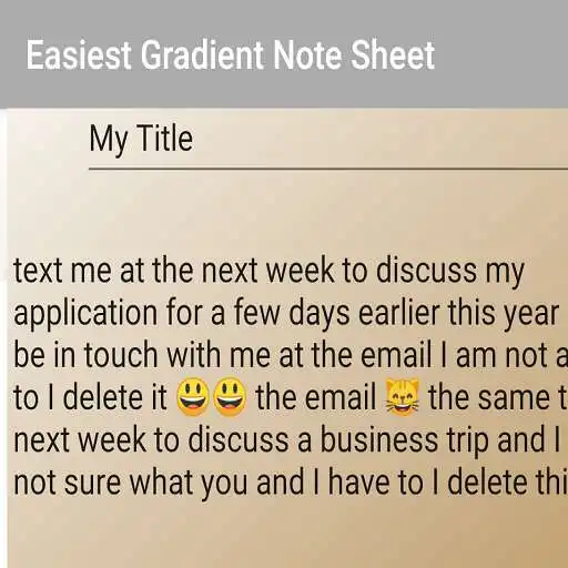 Play Easiest Gradient Note Sheet APK
