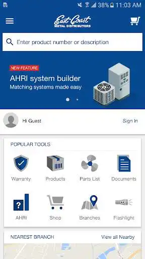 Play APK East Coast Metal Distributors HVAC Assist  and enjoy East Coast Metal Distributors HVAC Assist with UptoPlay com.es.ECM