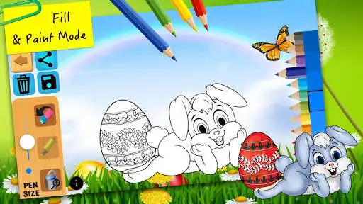 Play APK Easter bunny egg coloring book  and enjoy Easter bunny egg coloring book with UptoPlay com.tainapps.easterbunnyeggcoloringpages