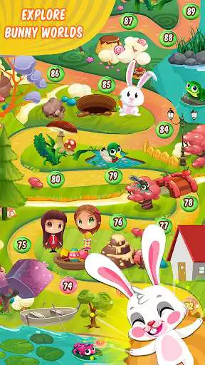 Play Easter Bunny Egg Games: Candy Match 3 & Dress Up as an online game Easter Bunny Egg Games: Candy Match 3 & Dress Up with UptoPlay