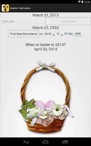 Play Easter Calculator as an online game Easter Calculator with UptoPlay