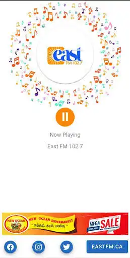 Play EAST FM 102.7 as an online game EAST FM 102.7 with UptoPlay