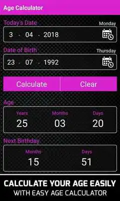 Play Easy Age Calculator - Birthday Play Easy Age Calculator - Birthday