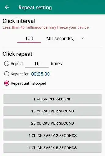 Play Easy Auto Clicker as an online game Easy Auto Clicker with UptoPlay
