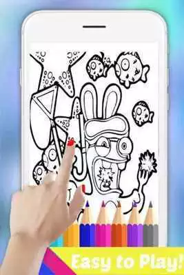 Play Easy Book Coloring for Rabbids by Fans