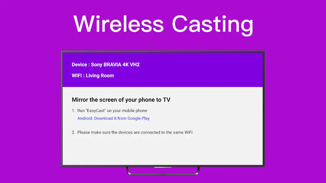 Play EasyCast - Mirror Screen to TV as an online game EasyCast - Mirror Screen to TV with UptoPlay