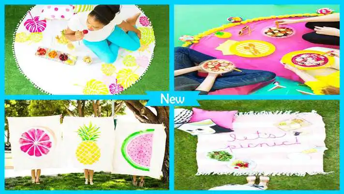 Play Easy DIY Colorful Picnic Blanket