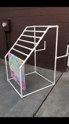 Play Easy DIY PVC Laundry Rack
