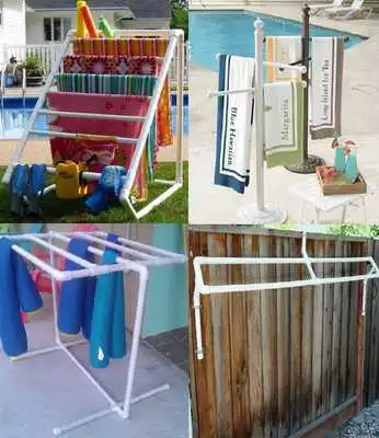 Play Easy DIY PVC Laundry Rack