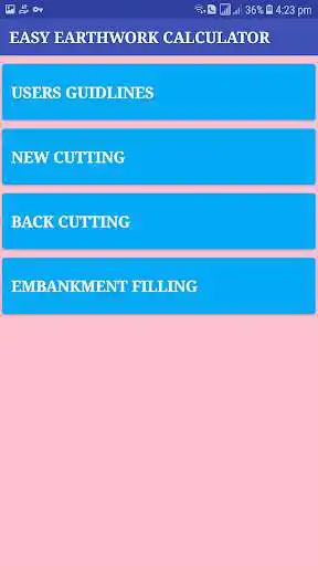Play APK Easy Earthwork Calculator  and enjoy Easy Earthwork Calculator with UptoPlay com.rameshadhikari1990.Roadway_Excavation