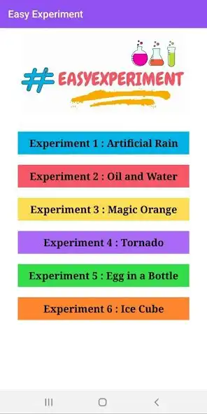 Play Easy Experiment as an online game Easy Experiment with UptoPlay