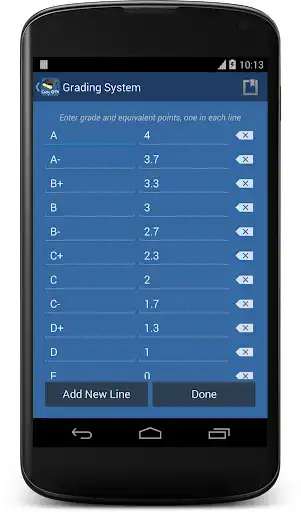 Play Easy GPA Calculator & Manager as an online game Easy GPA Calculator & Manager with UptoPlay