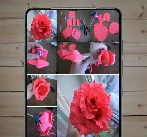 Play APK Easy paper Flowers  and enjoy Easy paper Flowers with UptoPlay com.ashai.easy_paper_flowers