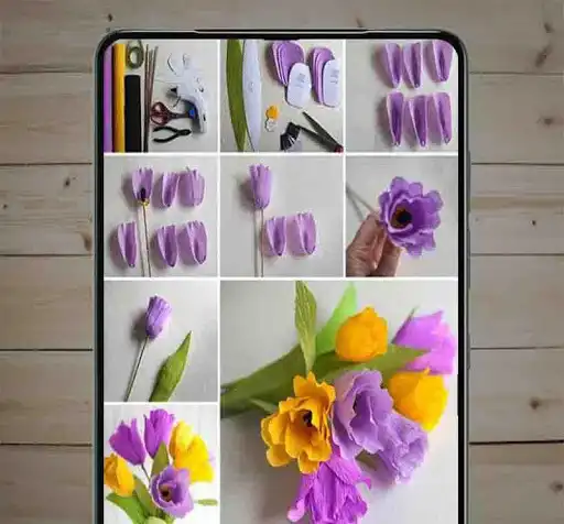 Play APK Easy paper Flowers  and enjoy Easy paper Flowers with UptoPlay com.ashai.easy_paper_flowers