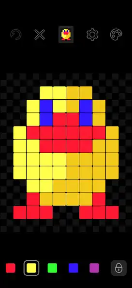 Easy pixel art maker editor online game with UptoPlay