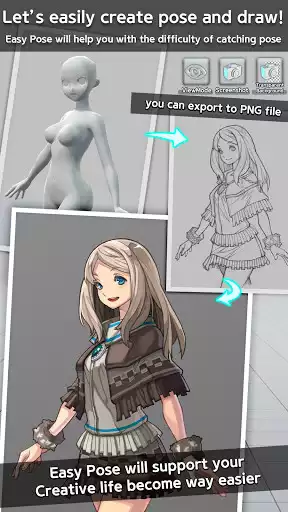 Play Easy Pose - 3D pose making app as an online game Easy Pose - 3D pose making app with UptoPlay